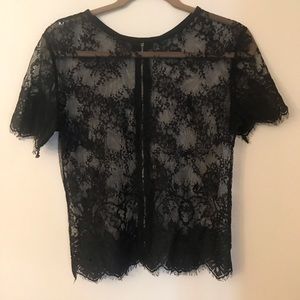 Black Lace Top